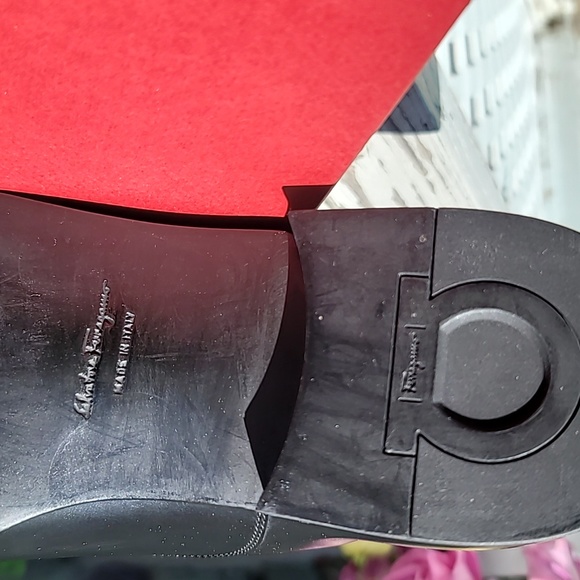 #100 SALVADOR FERRAGAMO MEN'S OXFORD SHOES WITH SHOE LACES - Picture 9 of 13